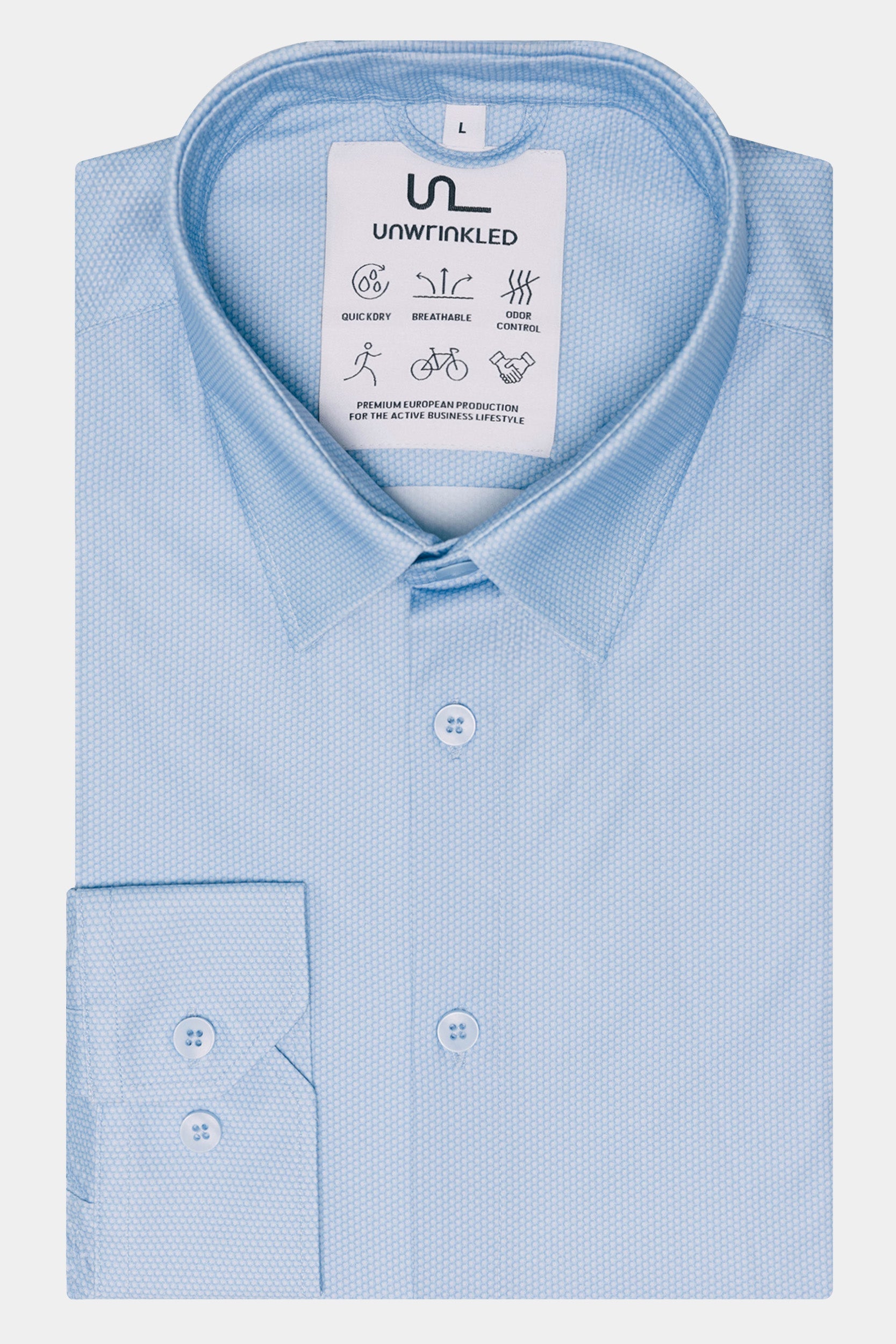 UNWRINKLED Blue Textura