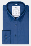 UNWRINKLED New Oxford Navy - navy business performance shirt