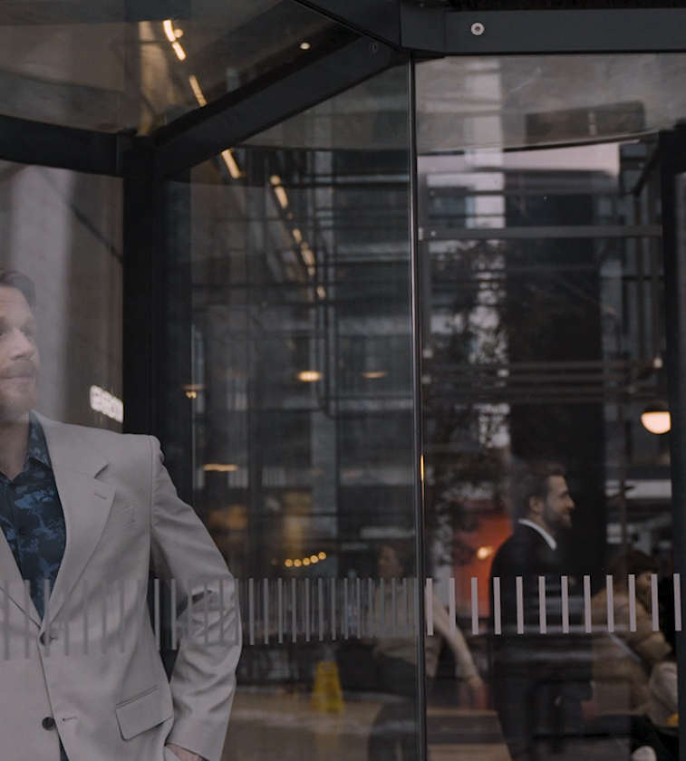 Video poster, man in Unwrinkled shirt