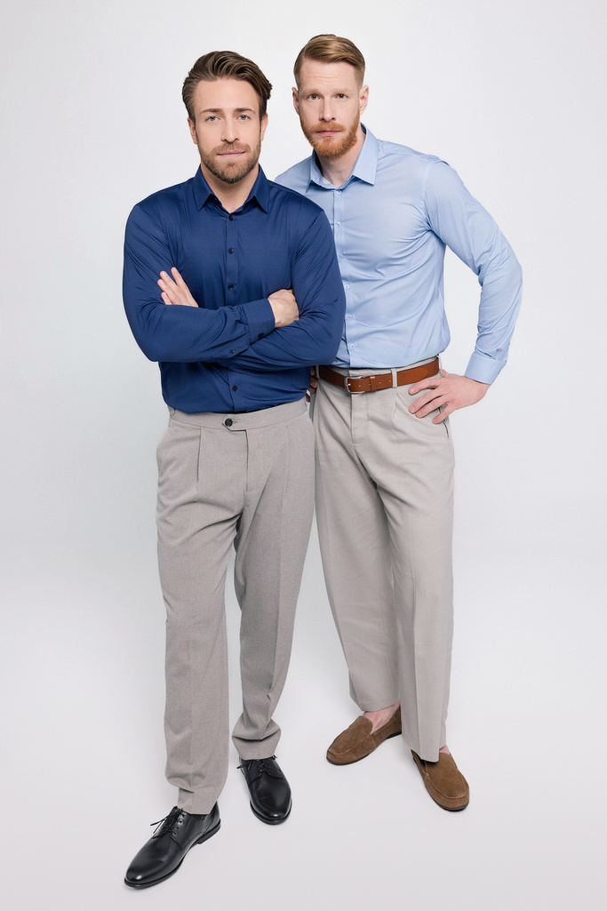 Men's functional business shirt navy blue - NEW OXFORD NAVY